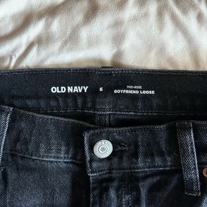 Old Navy Black Loose Boyfriend Jeans